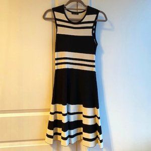 Ohne Titel Black and White Striped Dress